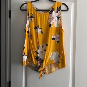 Button back, tie front tank!